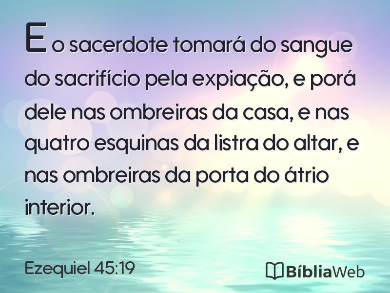 Ezequiel 45:19 em imagem para compartilhar