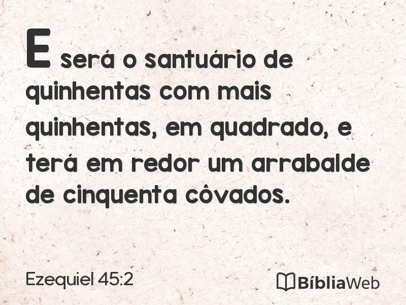 Ezequiel 45:2 em imagem para compartilhar