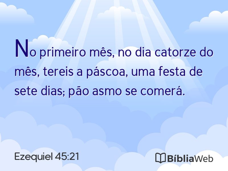 Ezequiel 45:21 em imagem para compartilhar