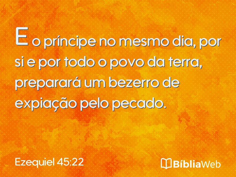 Ezequiel 45:22 em imagem para compartilhar