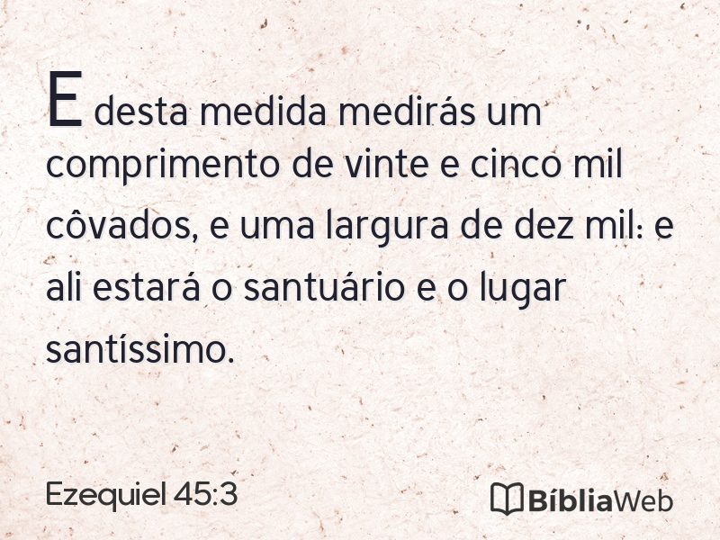 Ezequiel 45:3 em imagem para compartilhar