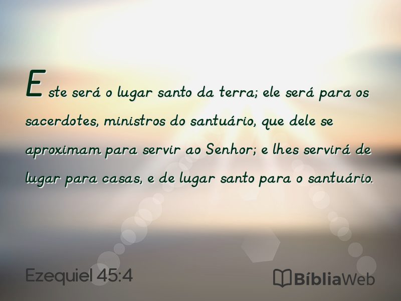 Ezequiel 45:4 em imagem para compartilhar