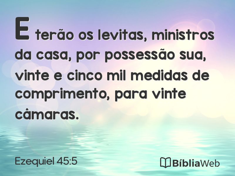 Ezequiel 45:5 em imagem para compartilhar