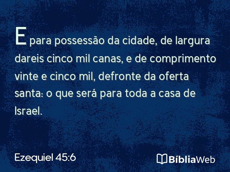 Ezequiel 45:6 em imagem para compartilhar