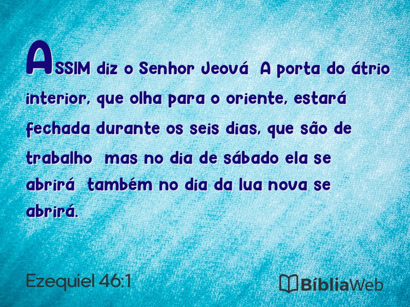 Ezequiel 46:1 em imagem para compartilhar