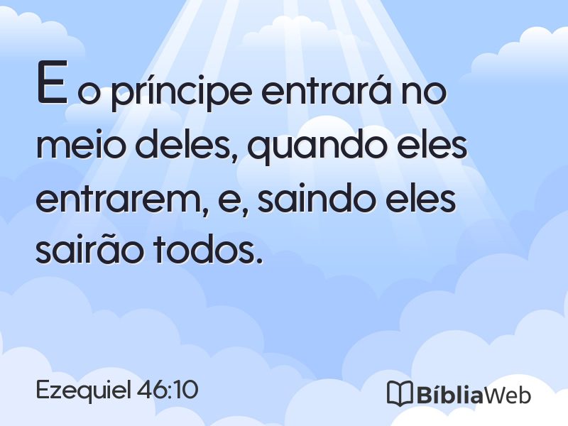 Ezequiel 46:10 em imagem para compartilhar