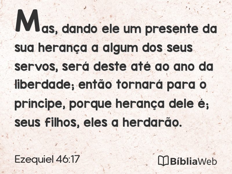 Ezequiel 46:17 em imagem para compartilhar