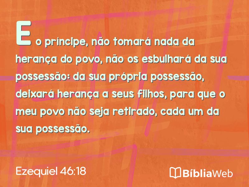 Ezequiel 46:18 em imagem para compartilhar
