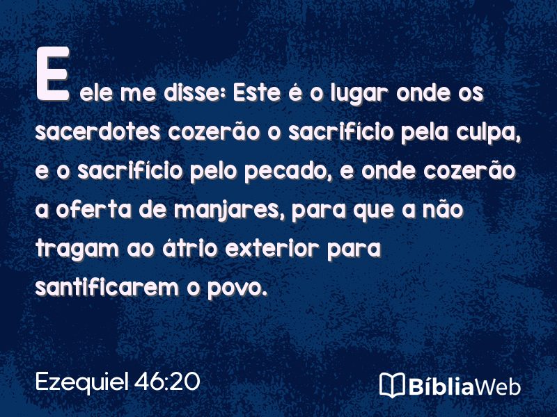 Ezequiel 46:20 em imagem para compartilhar