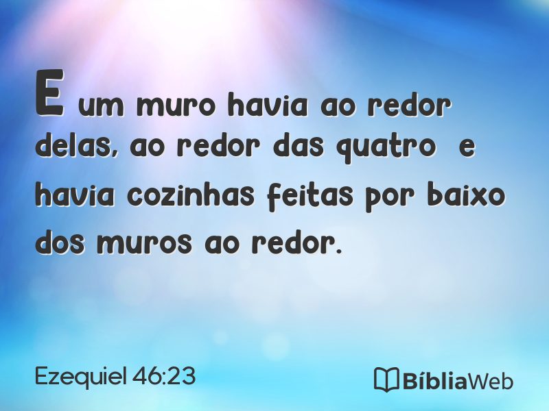 Ezequiel 46:23 em imagem para compartilhar