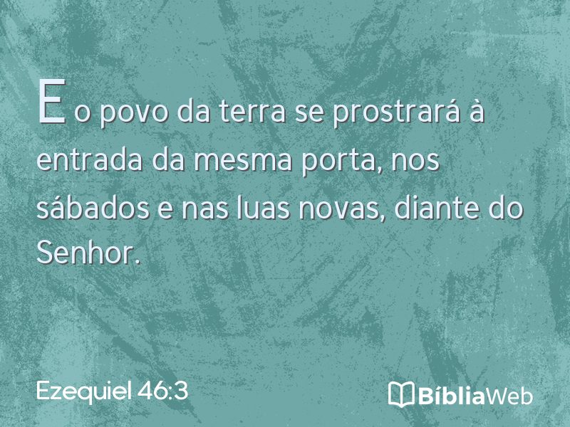 Ezequiel 46:3 em imagem para compartilhar