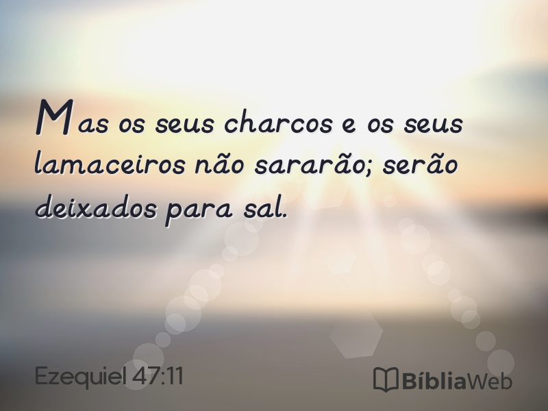 Ezequiel 47:11 em imagem para compartilhar