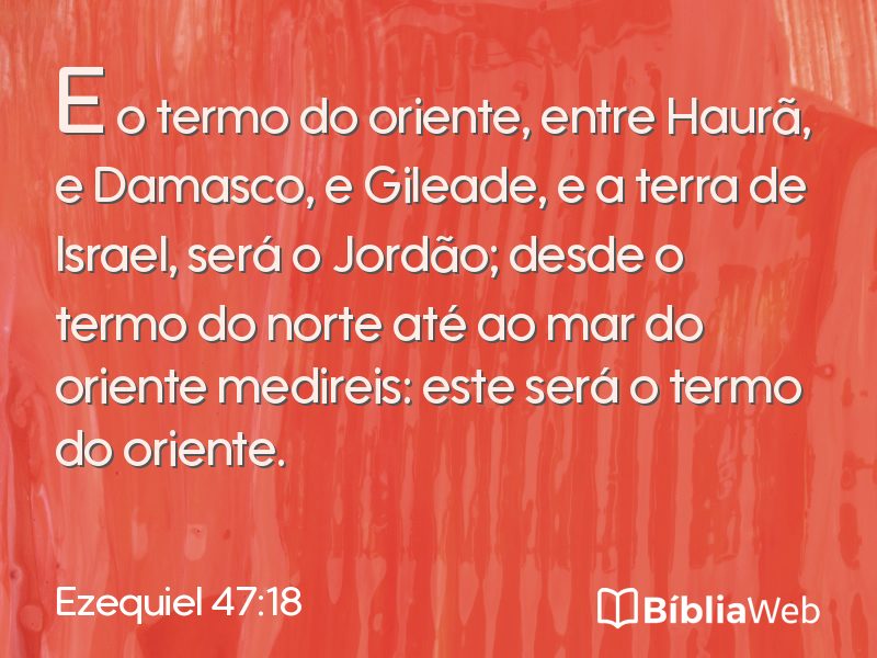 Ezequiel 47:18 em imagem para compartilhar