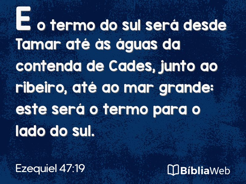 Ezequiel 47:19 em imagem para compartilhar