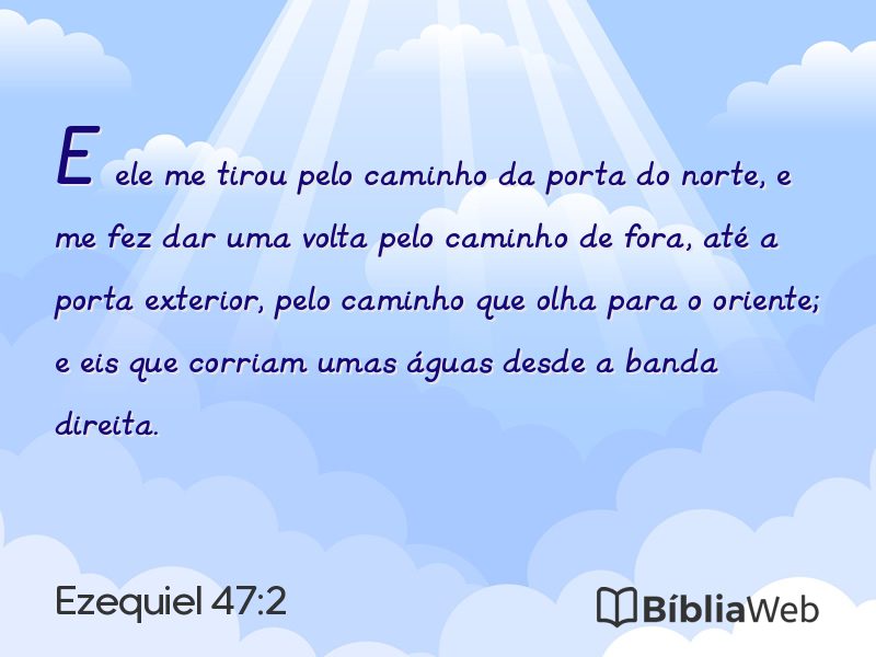 Ezequiel 47:2 em imagem para compartilhar