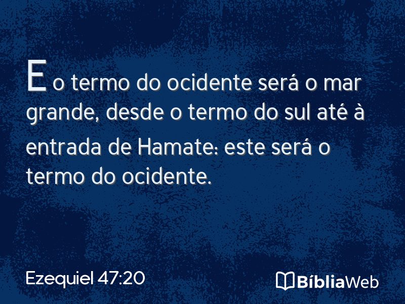 Ezequiel 47:20 em imagem para compartilhar