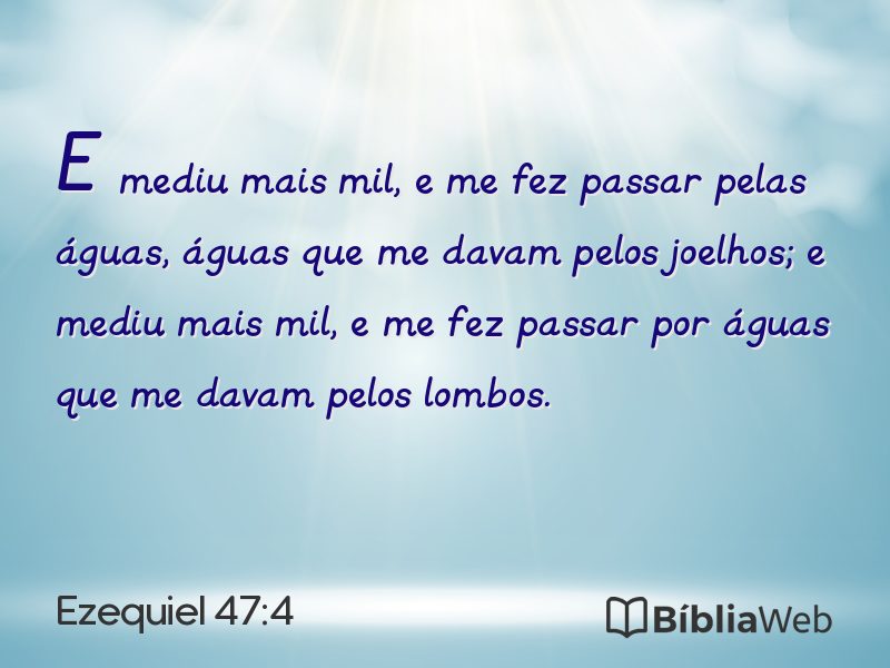 Ezequiel 47:4 em imagem para compartilhar
