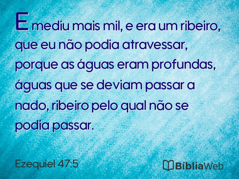 Ezequiel 47:5 em imagem para compartilhar