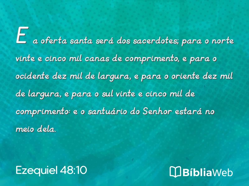 Ezequiel 48:10 em imagem para compartilhar