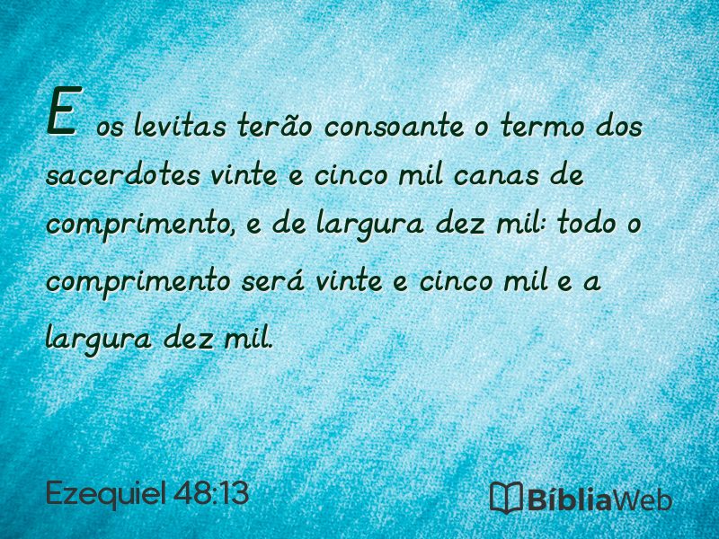 Ezequiel 48:13 em imagem para compartilhar