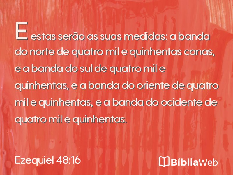 Ezequiel 48:16 em imagem para compartilhar