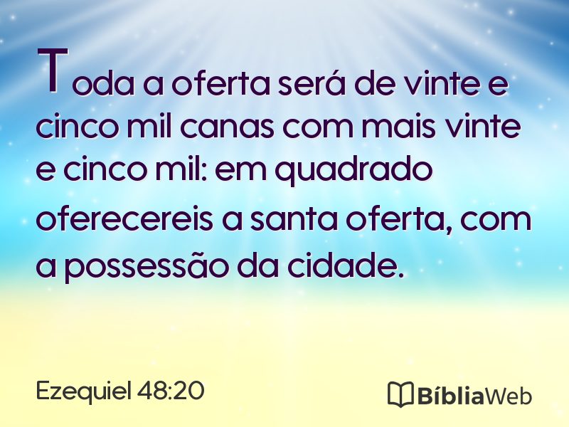Ezequiel 48:20 em imagem para compartilhar