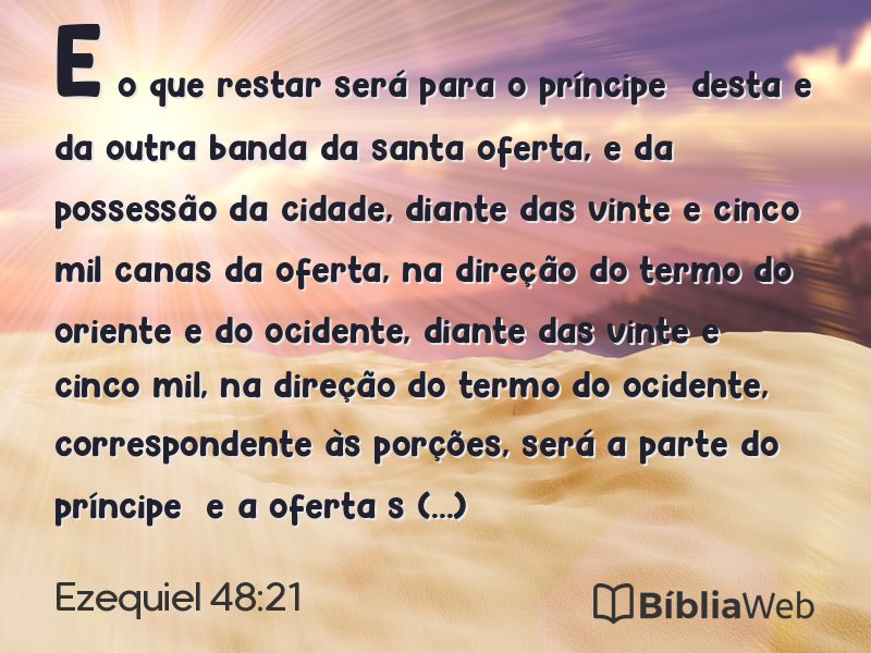 Ezequiel 48:21 em imagem para compartilhar