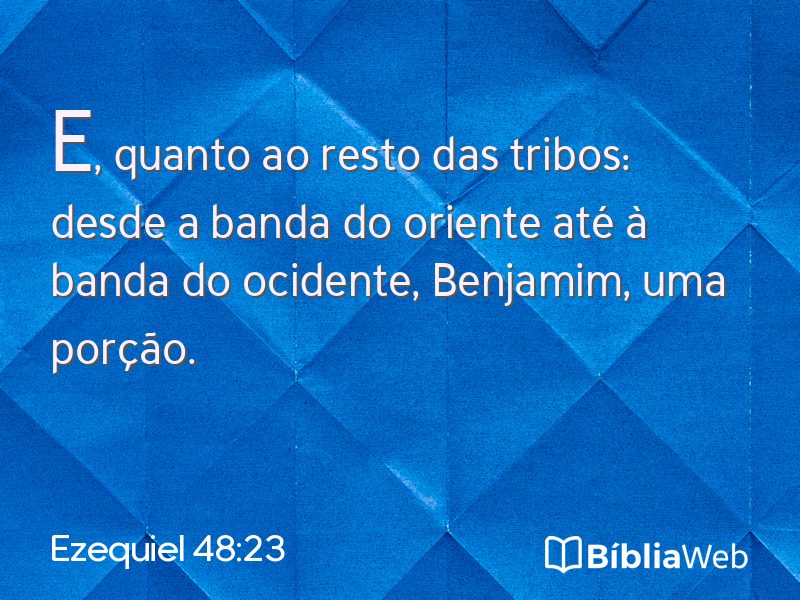 Ezequiel 48:23 em imagem para compartilhar