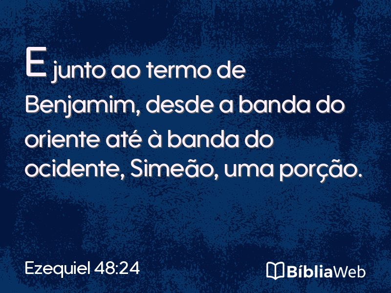 Ezequiel 48:24 em imagem para compartilhar