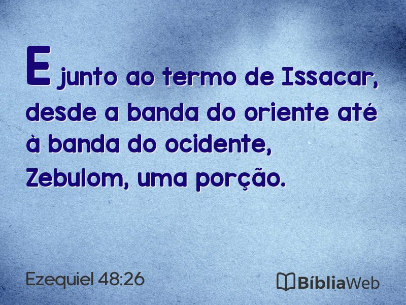Ezequiel 48:26 em imagem para compartilhar