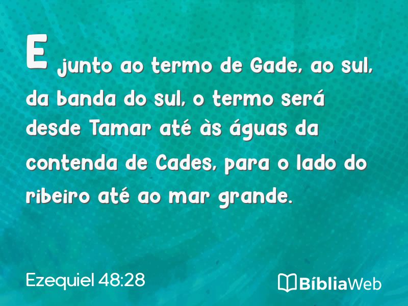 Ezequiel 48:28 em imagem para compartilhar