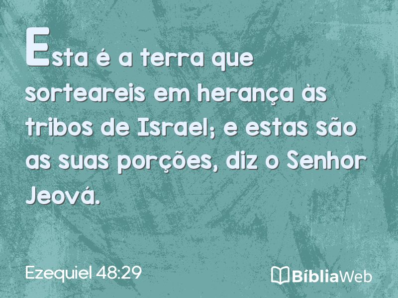 Ezequiel 48:29 em imagem para compartilhar