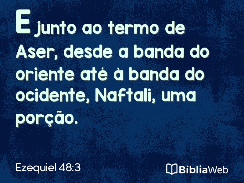 Ezequiel 48:3 em imagem para compartilhar