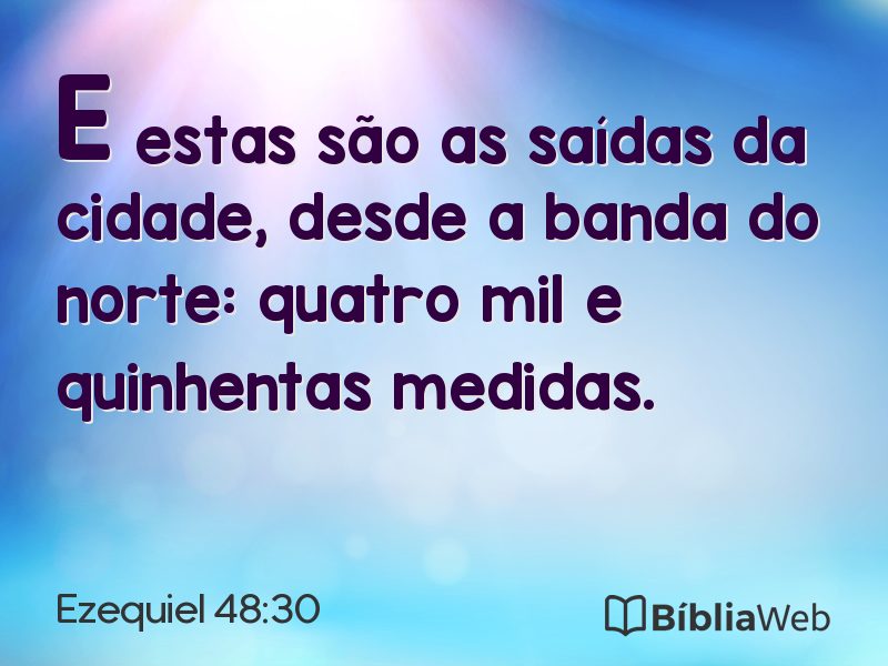 Ezequiel 48:30 em imagem para compartilhar