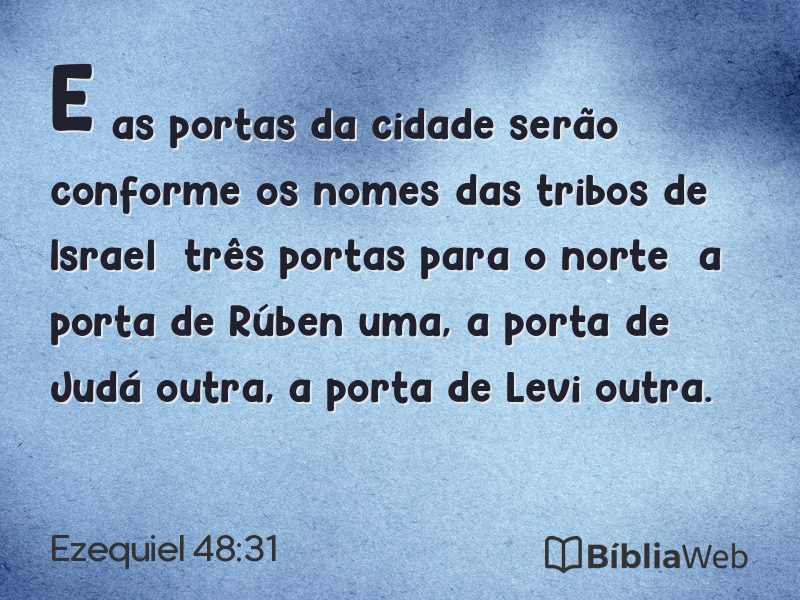 Ezequiel 48:31 em imagem para compartilhar