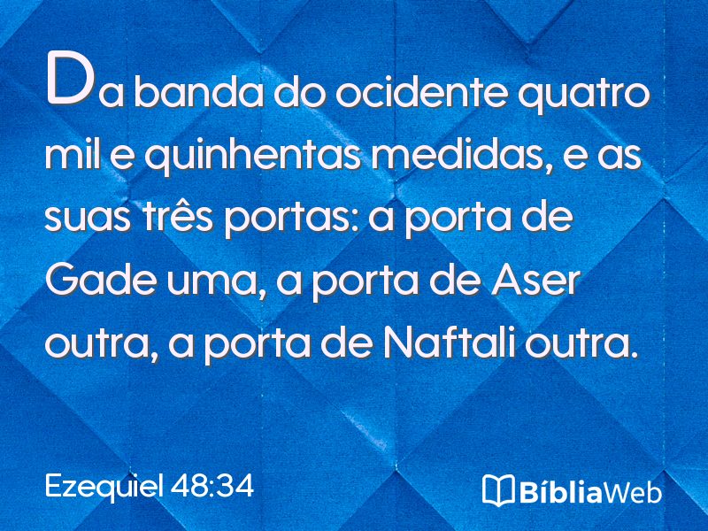 Ezequiel 48:34 em imagem para compartilhar