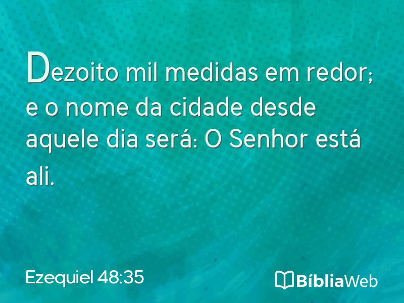 Ezequiel 48:35 em imagem para compartilhar