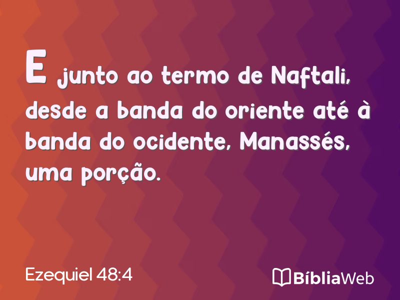 Ezequiel 48:4 em imagem para compartilhar