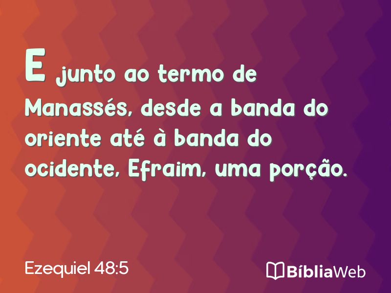 Ezequiel 48:5 em imagem para compartilhar
