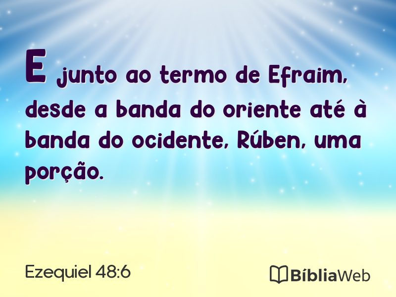 Ezequiel 48:6 em imagem para compartilhar