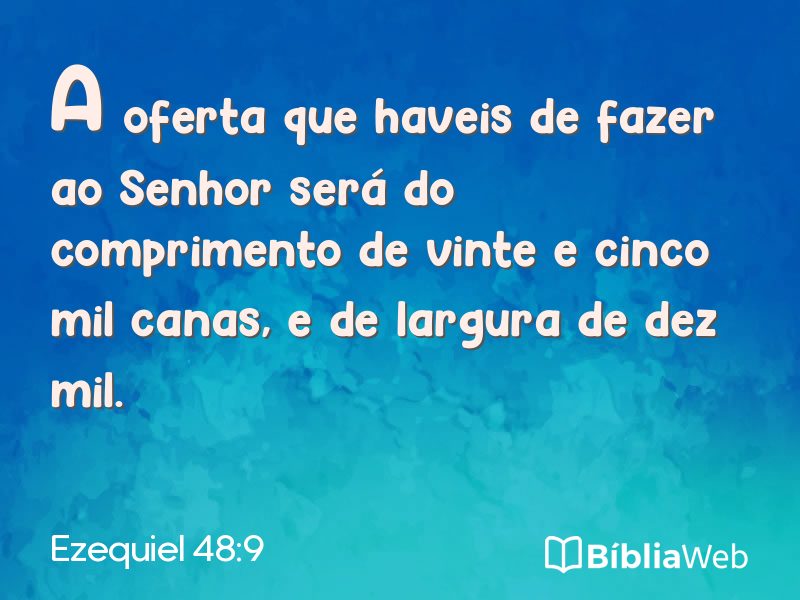 Ezequiel 48:9 em imagem para compartilhar