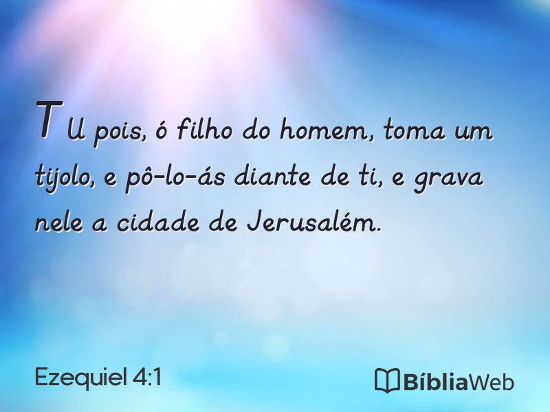 Ezequiel 4:1 em imagem para compartilhar