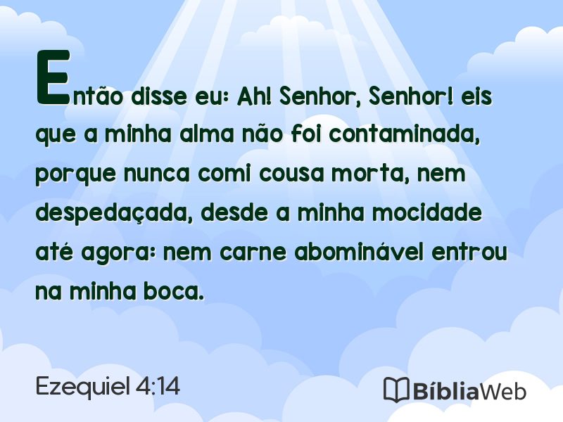 Ezequiel 4:14 em imagem para compartilhar