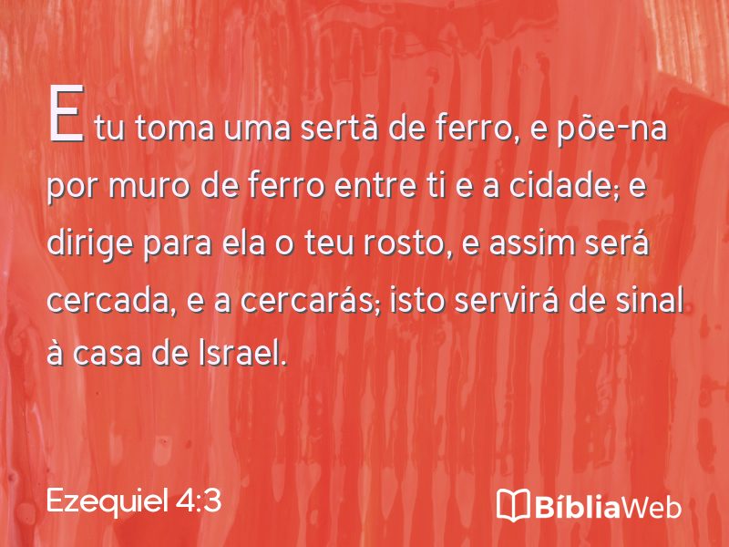 Ezequiel 4:3 em imagem para compartilhar