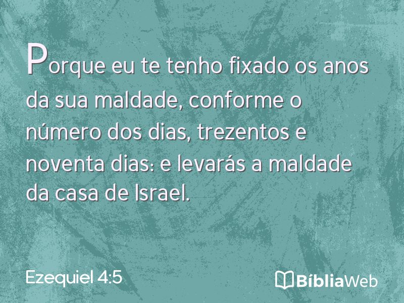 Ezequiel 4:5 em imagem para compartilhar