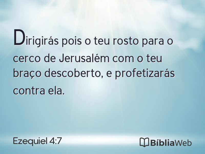 Ezequiel 4:7 em imagem para compartilhar