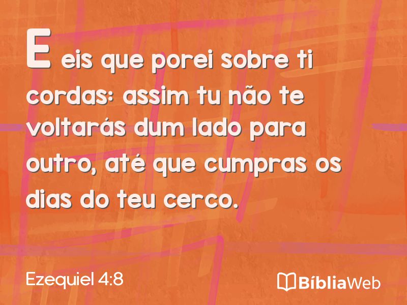 Ezequiel 4:8 em imagem para compartilhar