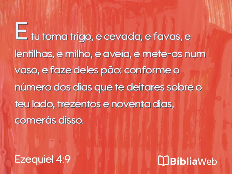 Ezequiel 4:9 em imagem para compartilhar