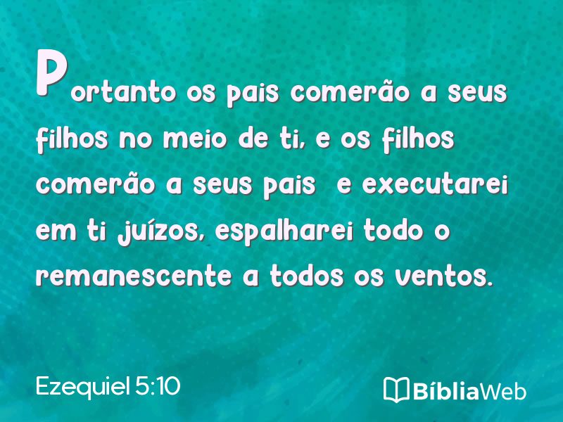 Ezequiel 5:10 em imagem para compartilhar