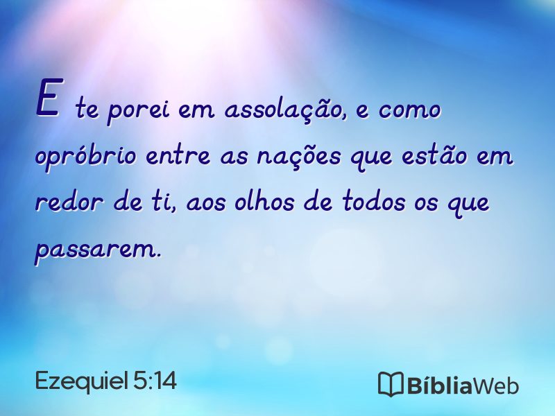 Ezequiel 5:14 em imagem para compartilhar